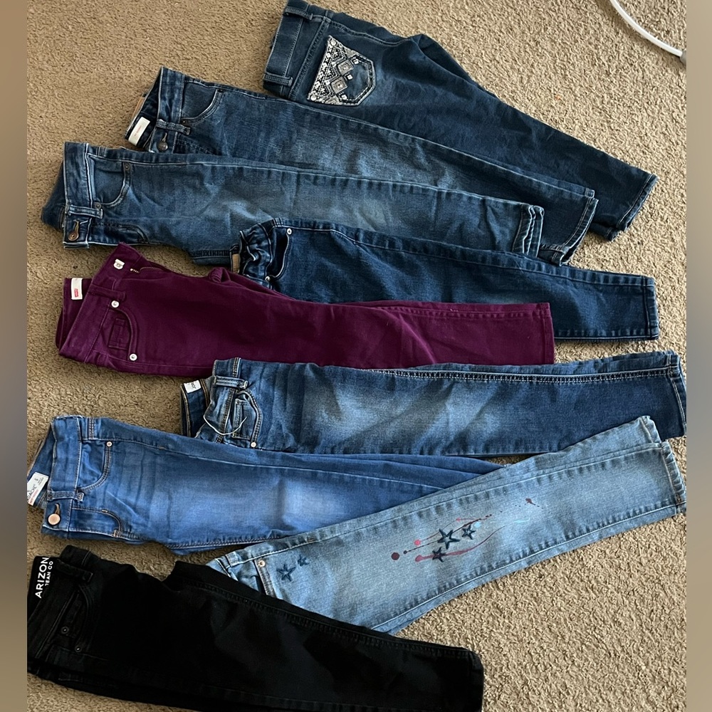 Girls size 6 jeans (9 total)